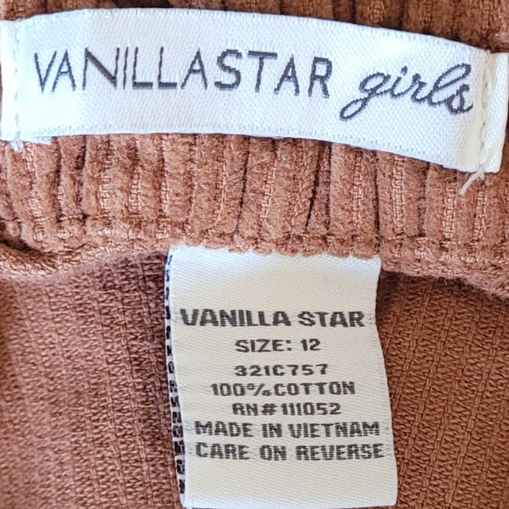 Vanillastar Girls Cordoroy button front skirt Girl's Size 12 - Picture 5 of 7